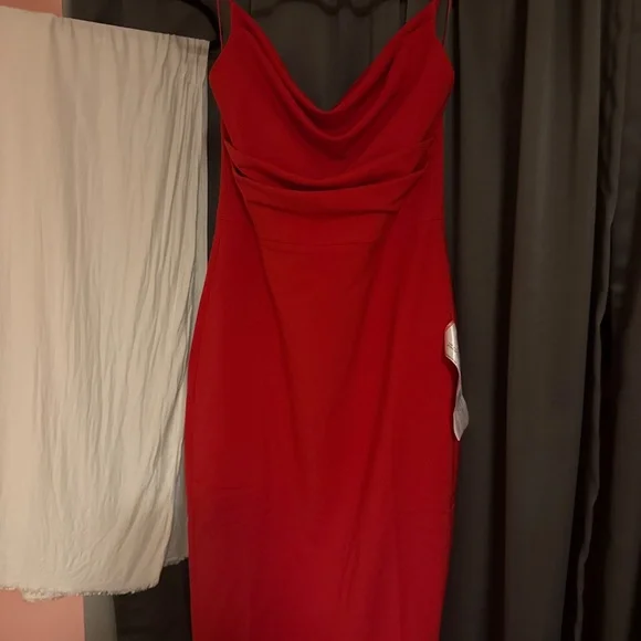 Dress the Population Women's Nikki Cowlneck Low-Back Dress - Picture 3 of 3